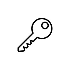 Key icon vector. Key vector icon. Key symbol for web site design