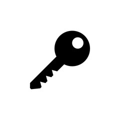 Key icon vector. Key vector icon. Key symbol for web site design