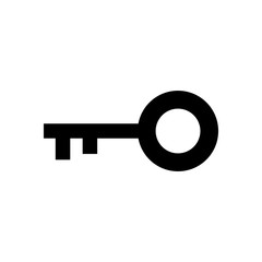 Key icon vector. Key vector icon. Key symbol for web site design