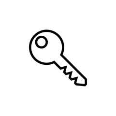 Key icon vector. Key vector icon. Key symbol for web site design