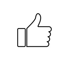 like icon vector. Thumbs up icon. social media icon. Like and dislike icon. Thumbs up and thumbs down
