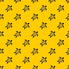Turtle pattern seamless vector repeat geometric yellow for any design