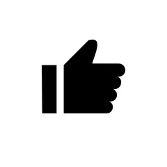 like icon vector. Thumbs up icon. social media icon. Like and dislike icon. Thumbs up and thumbs down