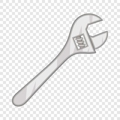Wrench adjustable spanner icon in cartoon style on a background for any web design 
