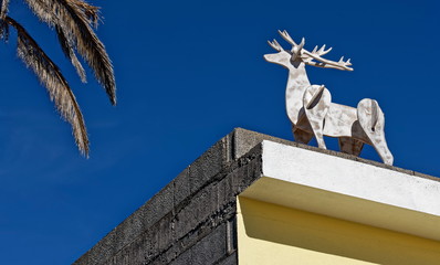 La Palma - Weihnachtsdeko auf dem Dach