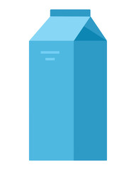 Kefir in paper box vector flat isolated