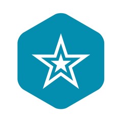Obraz premium Star icon in simple style isolated vector illustration