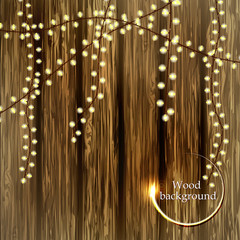 Naklejka na ściany i meble Vector wood texture with lights. EPS 10 illustration