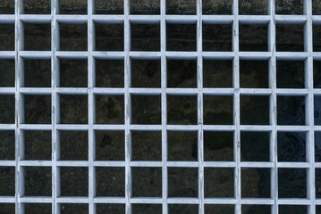 Close up of drain cover.