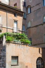Fototapeta na wymiar facade of an old house in venice italy