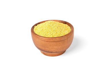 Millet isolated on white background.