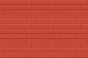 Obraz premium Wall seamless background - brick texture. Red geometric repeatable design