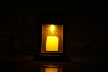 Night light with candle