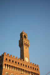 Fototapeta premium Florence, Italy - February 27, 2019 : View of Palazzo Vecchio