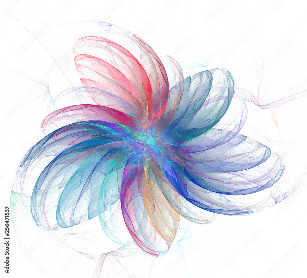 Poster an abstract computer generated modern fractal design. abstract fractal color texture. digital art. a
