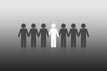 leadership teamwork creative idea concept white people outstanding with executive diversity trust team walk arm in arm success dealing together cooperative. business success project plan leader.