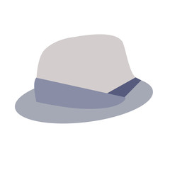 Hat flat illustration on white