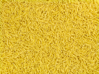 Italian pasta filini texture top view