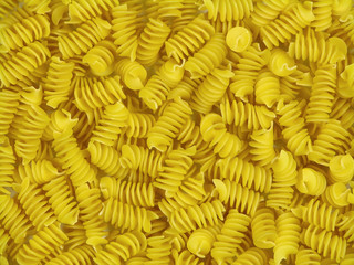Eliche yellow italian pasta texture