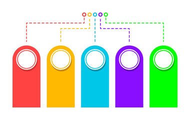 Infographic element. Colorful diagram, business graph illustration
