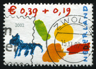 child painted picture