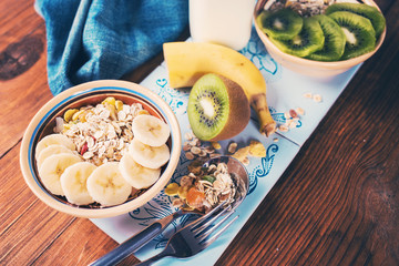 muesli with banana