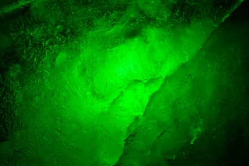 Poster Dark green emerald abstract background. Illuminated and translucent. © trialartinf