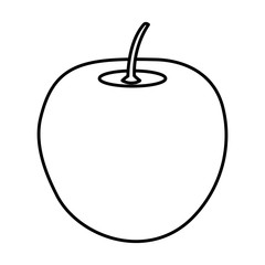 apple fresh fruit icon