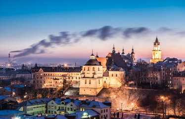 Fototapeta Panorama of old town in City of Lublin, Poland	 obraz