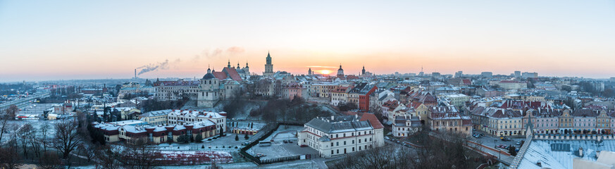 Panorama of old town in City of Lublin, Poland	 - obrazy, fototapety, plakaty