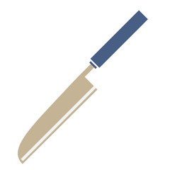 Knife flat illustration on white