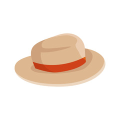 tourist hat isolated icon