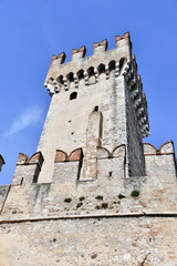 Fototapeta na wymiar Il castello Scaligero,a Sirmione