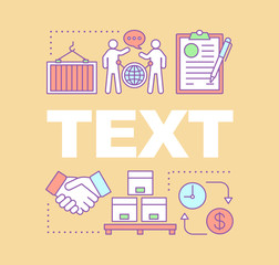 Delivery word concepts banner