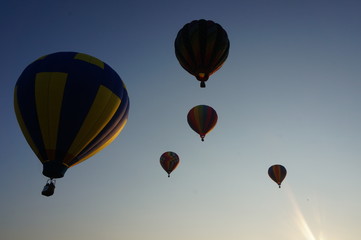 hot air balloons