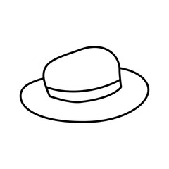 tourist hat isolated icon