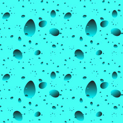 Large heavenly drops and petals on a light background in mother of pearl.