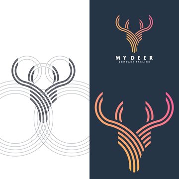 simple deer logo
