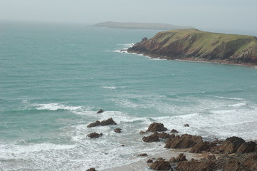 Wales coastline sea and rocks