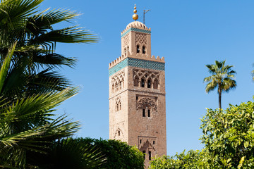 Fototapeta na wymiar Kasbah Mosque in Marrakesh. Marrakesh, Marrakesh-Safi, Morocco