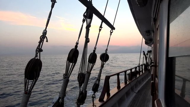 Sailing the Aegean sea in Greece