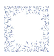 Fototapeta na wymiar Elegant vintage field summer flower made by ink. Frames. Delicate and romantic floral design element, perfect for prints and patterns for prints, wedding, wrapping, scrapbooking - Stock Illustration.