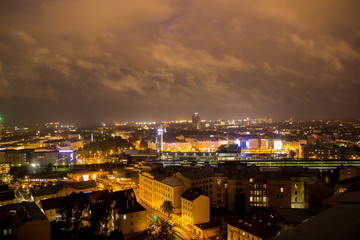RIga night view panorama