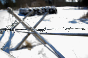 winter at army base
