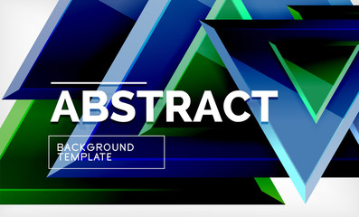 Tech futuristic geometric 3d shapes, minimal abstract background