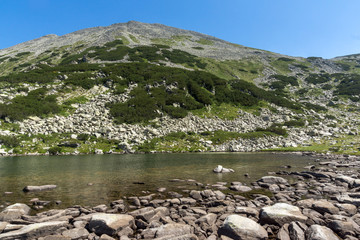 Summer landscape of The Long Lake, Pirin Mountain, Bulgaria
