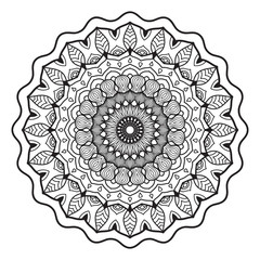 Abstract mandala graphic design decorative elements isolated on white color background for abstract concepts