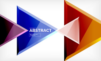 Tech futuristic geometric 3d shapes, minimal abstract background