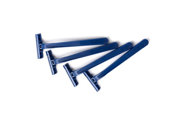 Razor isolated on white background.