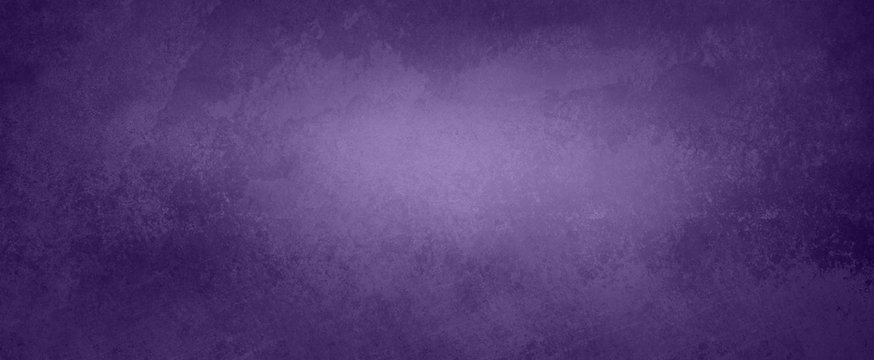 Dark Purple Background With Old Distressed Peeling Paint Grunge On Vintage Metal Or Stone Texture